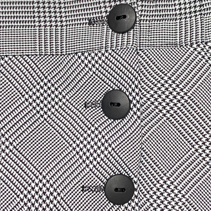 Jupe femme plissée Made in France 44 blanche et noire – mi-longue la petite friperie