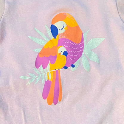 Lot de 2 pyjamas bébé fille 6 mois – très bon état – perroquet et palmier