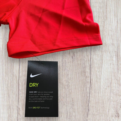 Maillot Nike Park VII homme XL rouge fluo avec logo Nike noir.