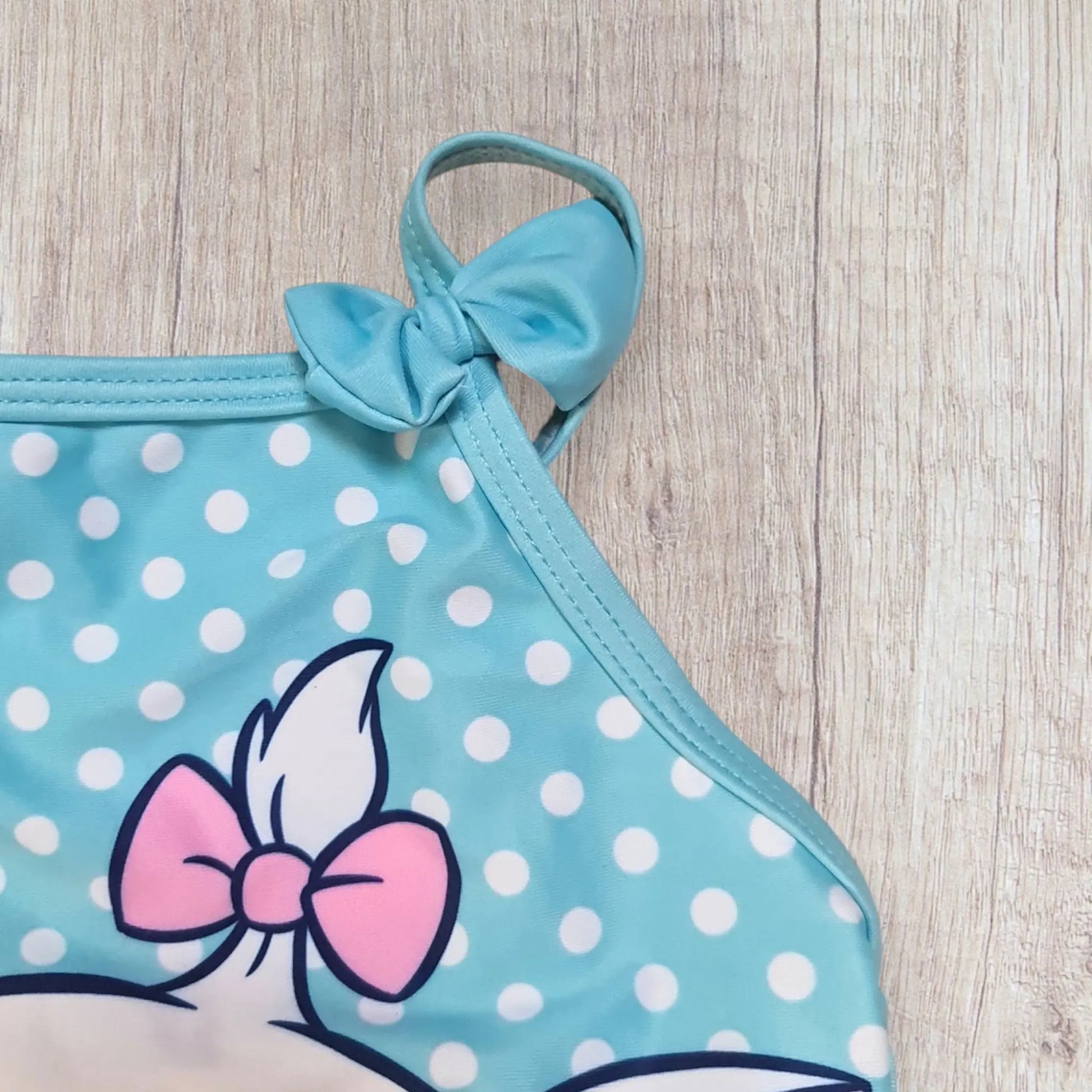 Maillot de bain bébé fille Disney 18 mois 1 pièce bleu ciel pois Marie Aristochats