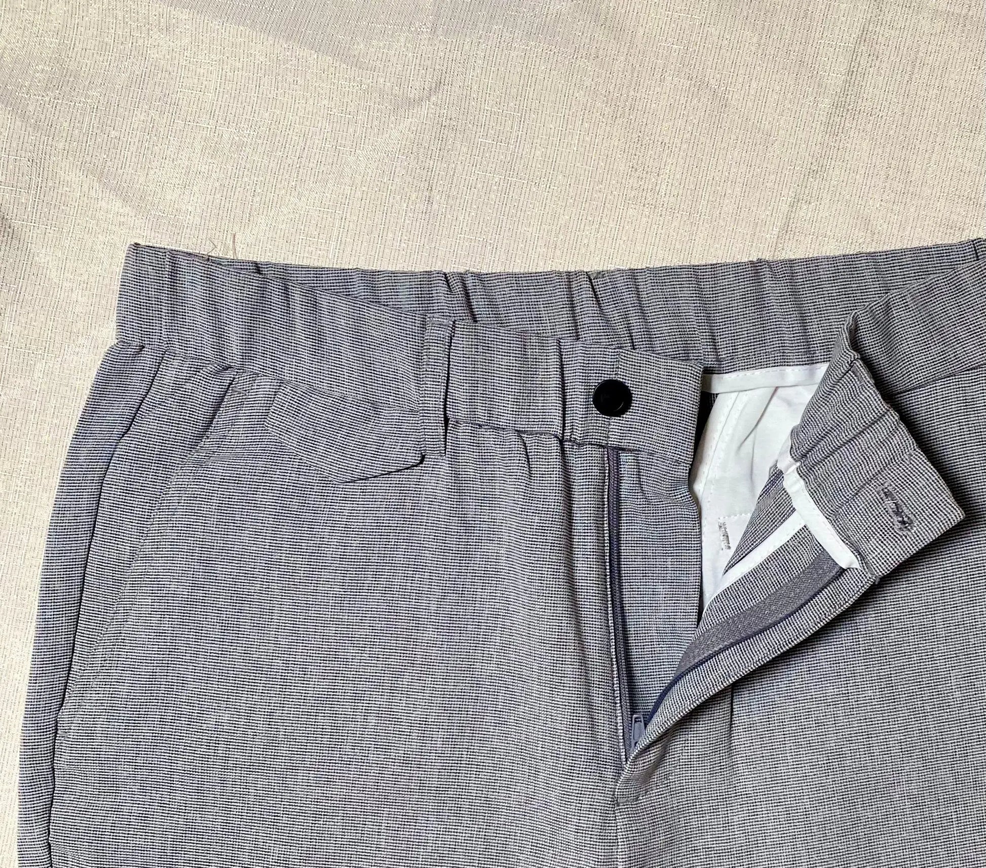 Pantacourt Homme Shein Gris, Style Casual Skinny, Coupe Régulière taille M-48 shein