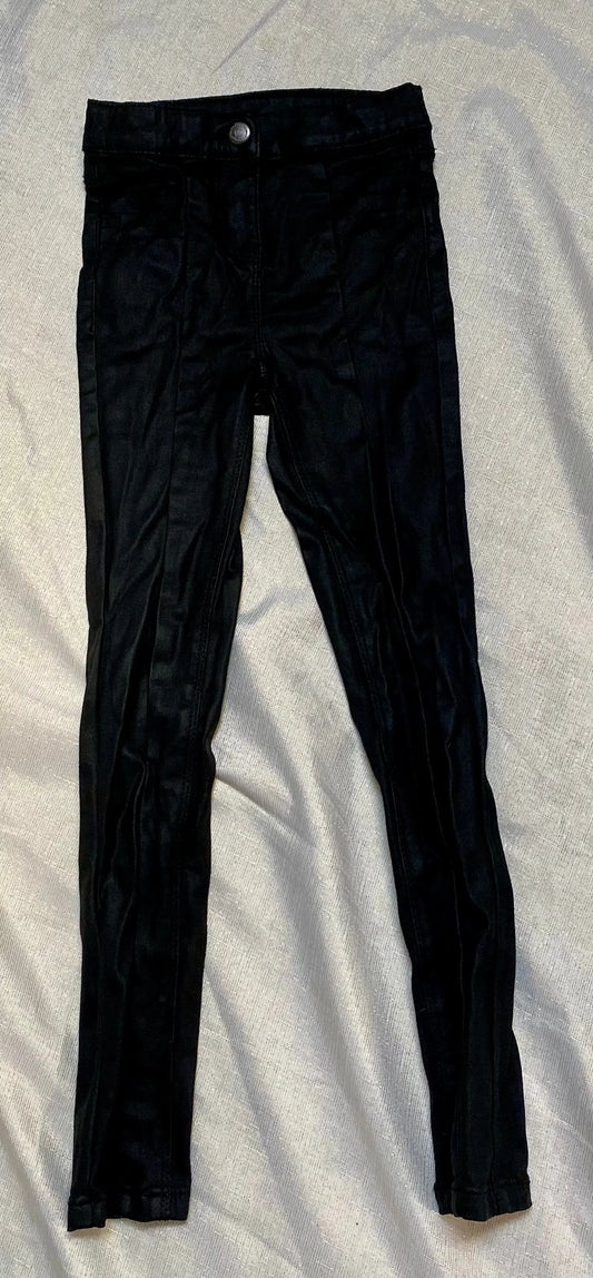 Pantalon Slim Similicuir Noir Fille 7 ans - Tape à l'Oeil tape à l'oeil