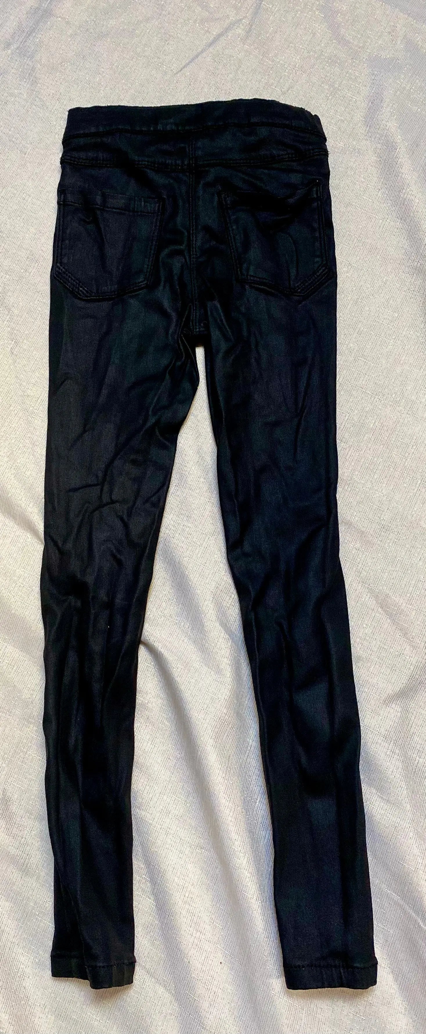 Pantalon Slim Similicuir Noir Fille 7 ans - Tape à l'Oeil tape à l'oeil
