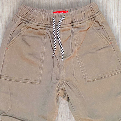 Pantalon cargo garçon 4 ans Tissaia kaki doublé jogging avec taille élastique et 4 poches
