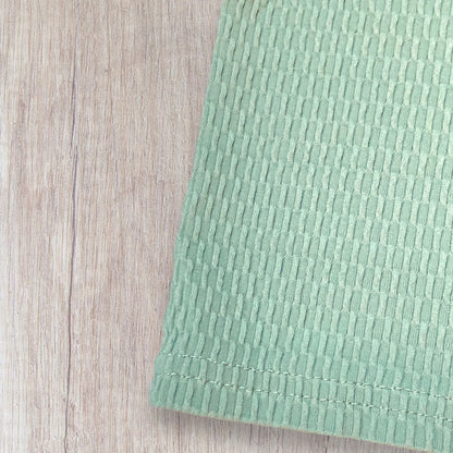 Polo garçon Shein 5 ans vert clair col blanc manches longues