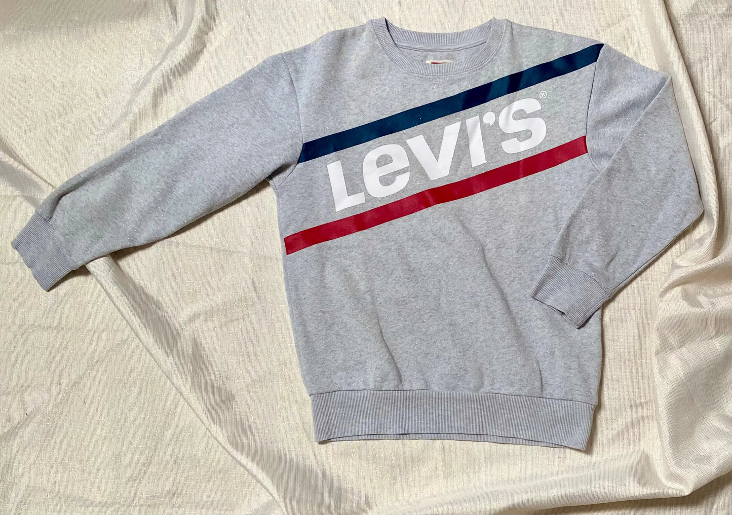 Pull Fille 10 ans Levi's - Gris à Paillettes Argentées levi's