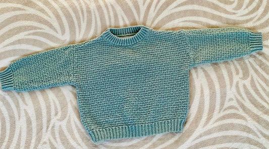 Pull Garçon en Maille vert menthe - Taille 4 Ans - Shein shein