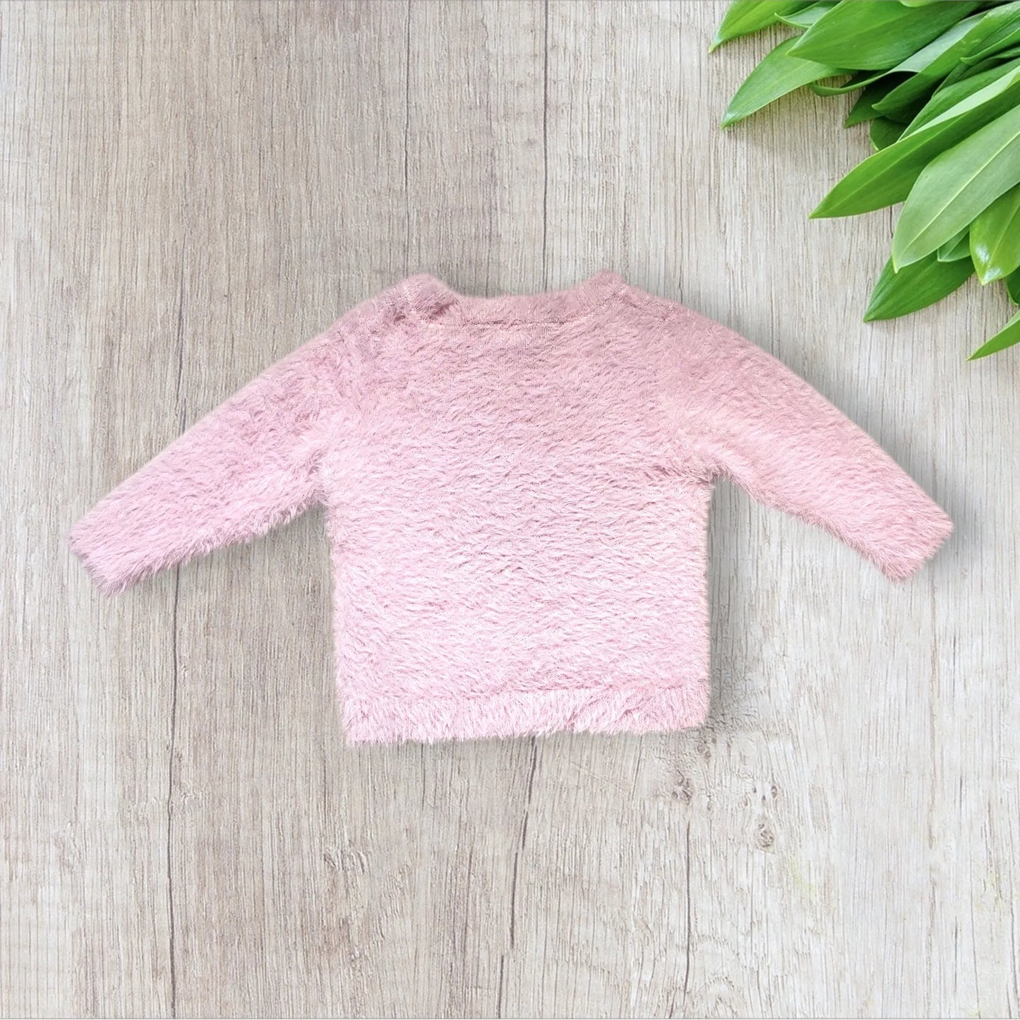 Pull bébé fille 6 mois Pat&Ripaton rose clair licorne brodée.