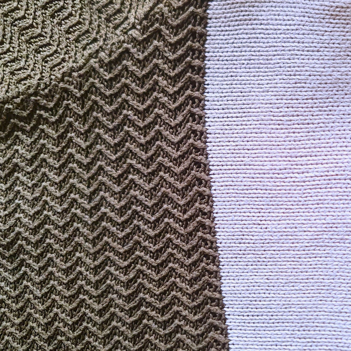 Pull homme Districenter taille L tricolore kaki blanc marron col rond très bon état