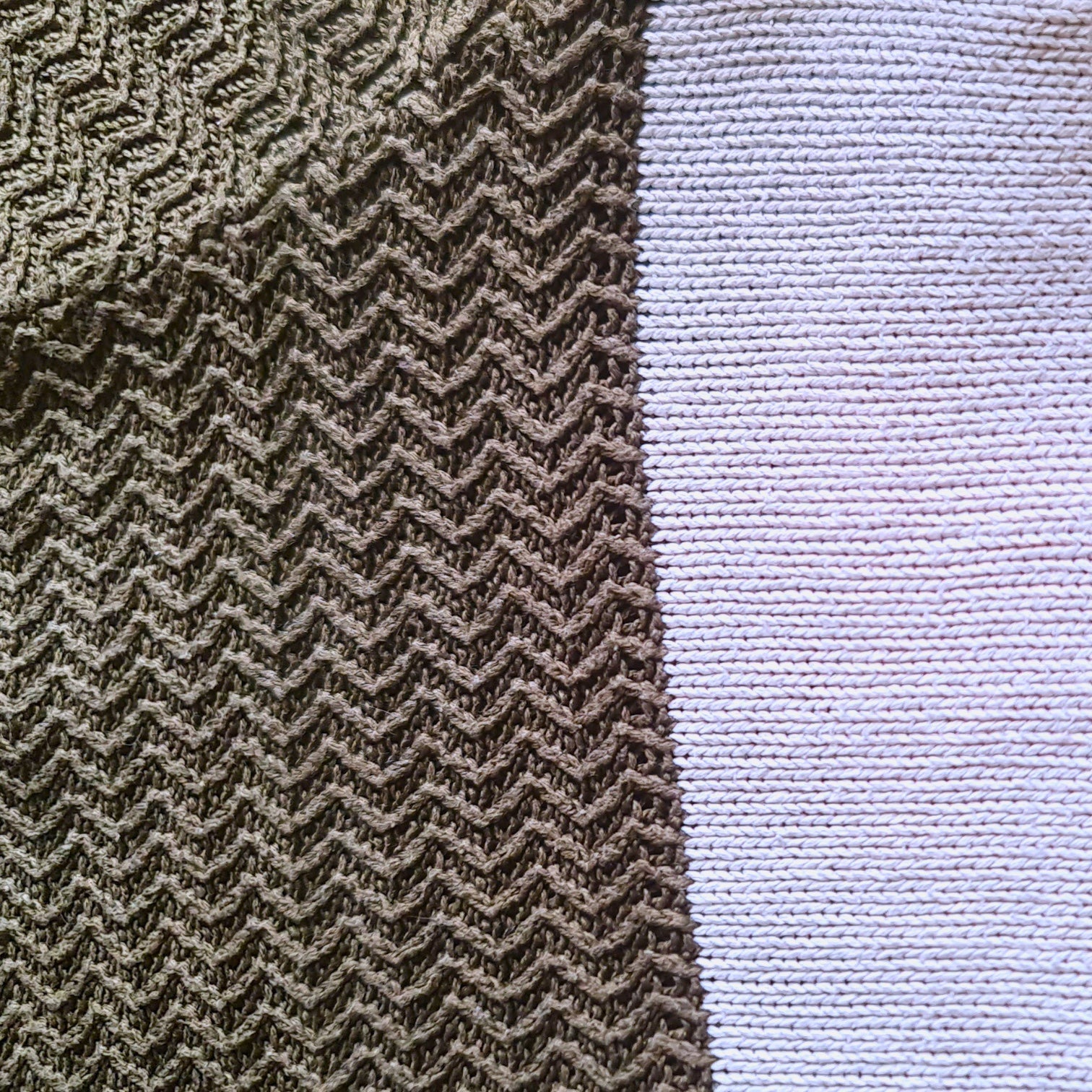 Pull homme Districenter taille L tricolore kaki blanc marron col rond très bon état