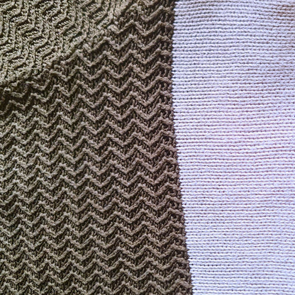 Pull homme Districenter taille L tricolore kaki blanc marron col rond très bon état