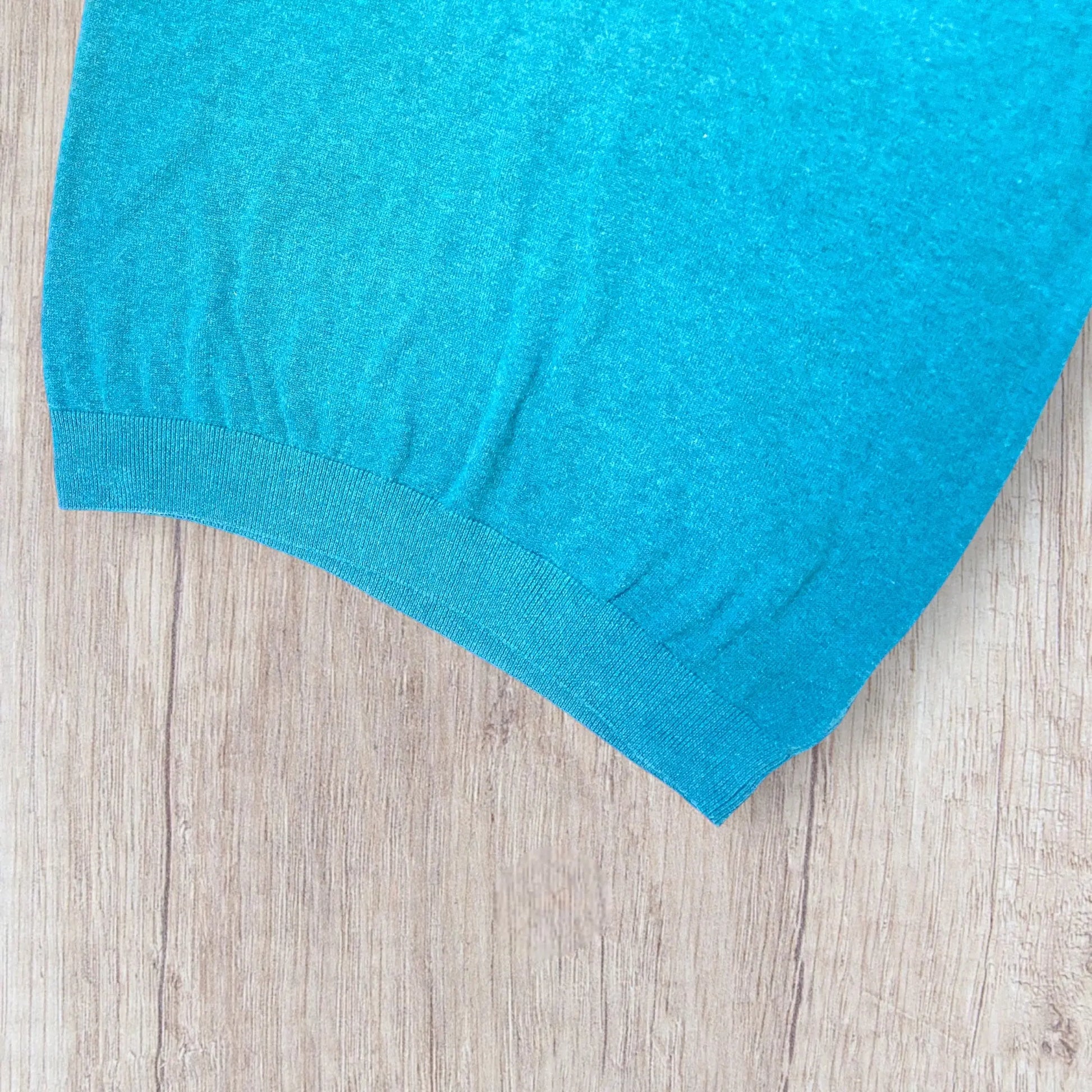 Pull homme Inextenso XL bleu canard uni col V manches longues – Très bon état