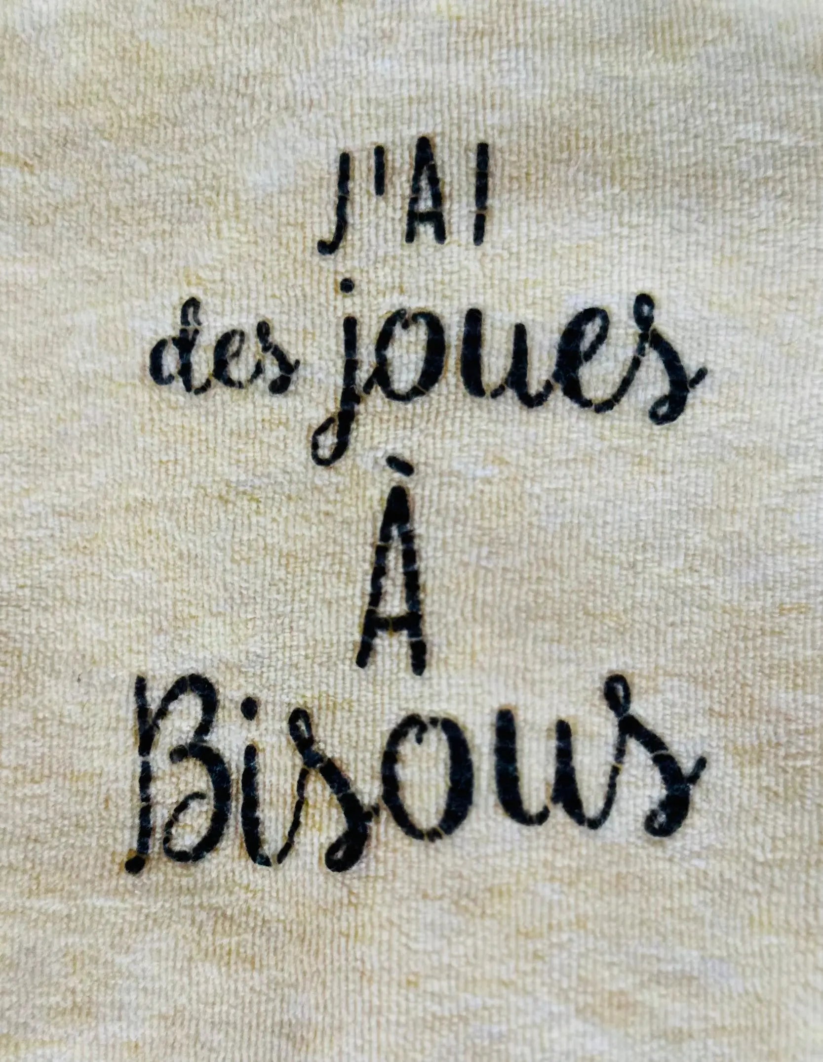 Pyjama Mixte "J'ai des Joues à Bisous" Jaune Pâle - Bébé 3 Mois - Tape à l'Oeil tape à l'oeil