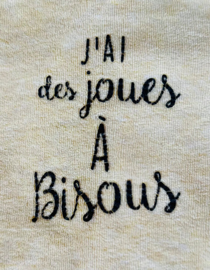 Pyjama Mixte "J'ai des Joues à Bisous" Jaune Pâle - Bébé 3 Mois - Tape à l'Oeil tape à l'oeil