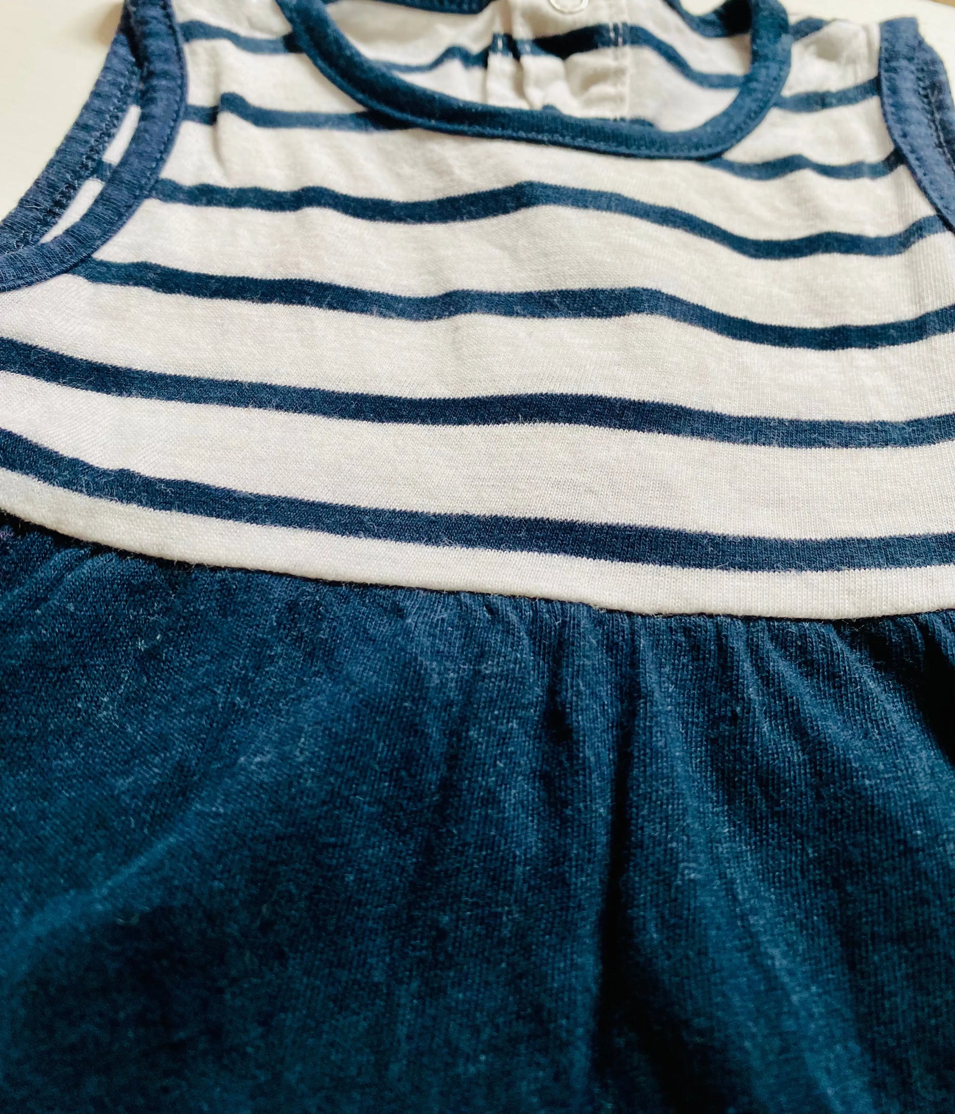 Robe Bébé Fille Marinière - Blanc et Bleu - 3 Mois - Kiabi kiabi