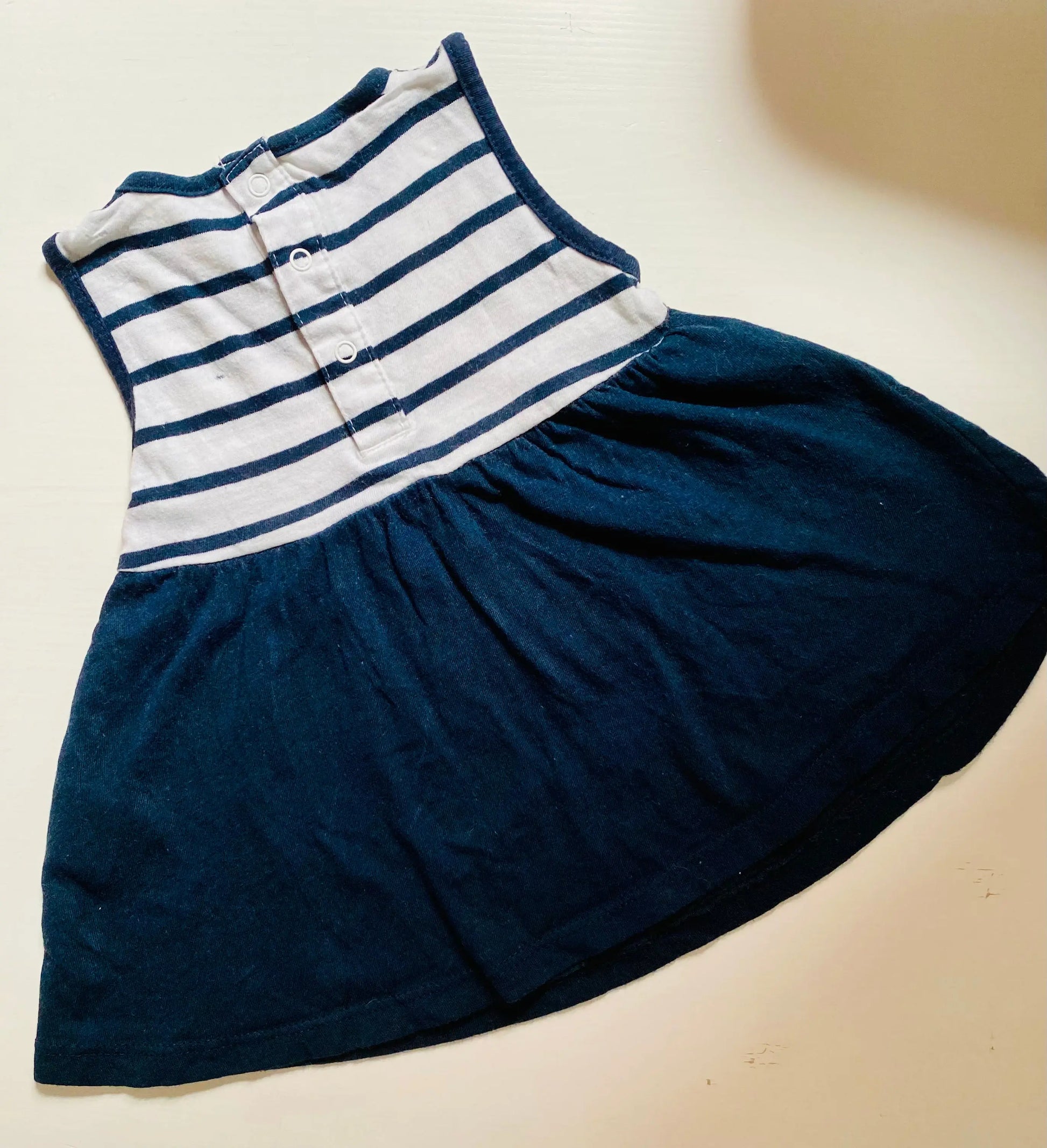 Robe Bébé Fille Marinière - Blanc et Bleu - 3 Mois - Kiabi kiabi