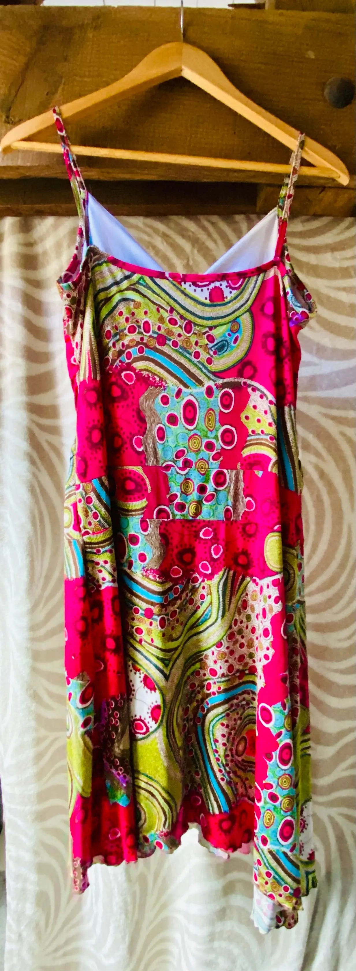 Robe Coloree Style Boheme Taille44 Patrice Breal lapetitefriperie la petite friperie