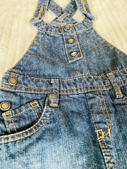 Robe Salopette en Jean Brut Foncé - Bébé Fille Taille 3 Mois - Kiabi kiabi