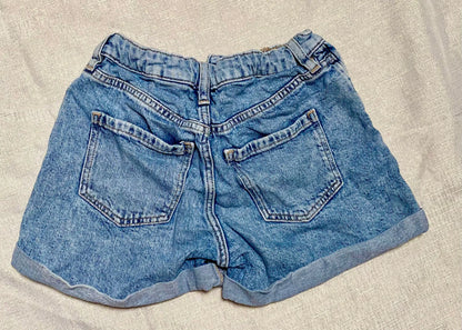Short Large en Jean Clair Délavé - Fille 6-7 ans, H&M H&M