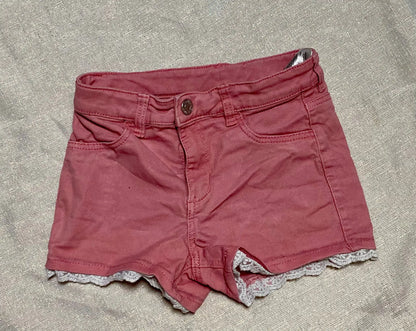 Short en Jean Coloré avec Dentelle - Fille 6-7 ans, H&M H&M