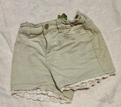 Short en Jean Coloré avec Dentelle - Fille 6-7 ans, H&M H&M