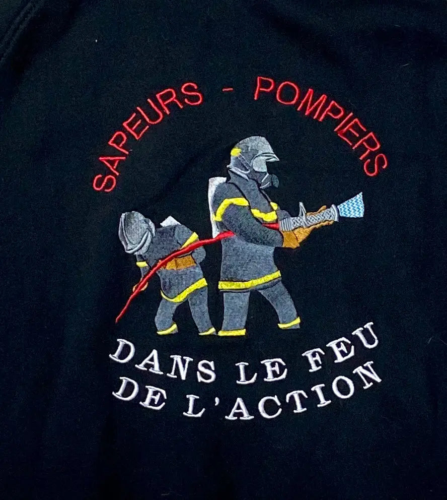 Sweat Mixte Taille S Valento - Thème Sapeur-Pompiers la petite friperie