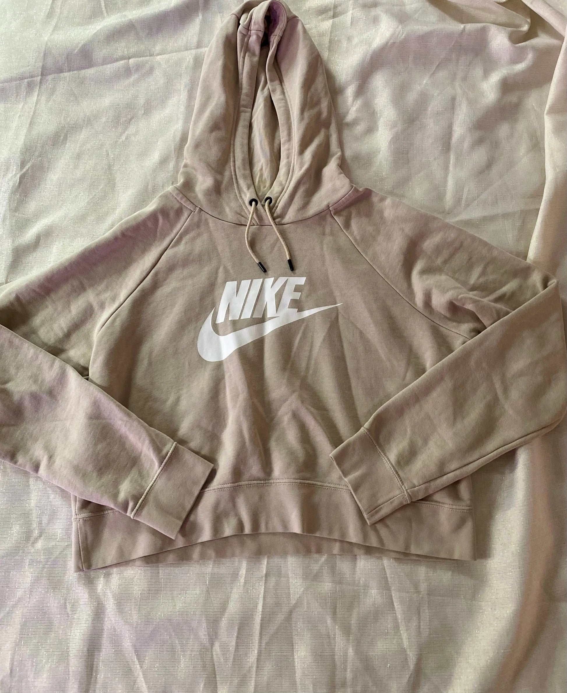 Sweat Nike Crop Top Beige Taille L Femme nike