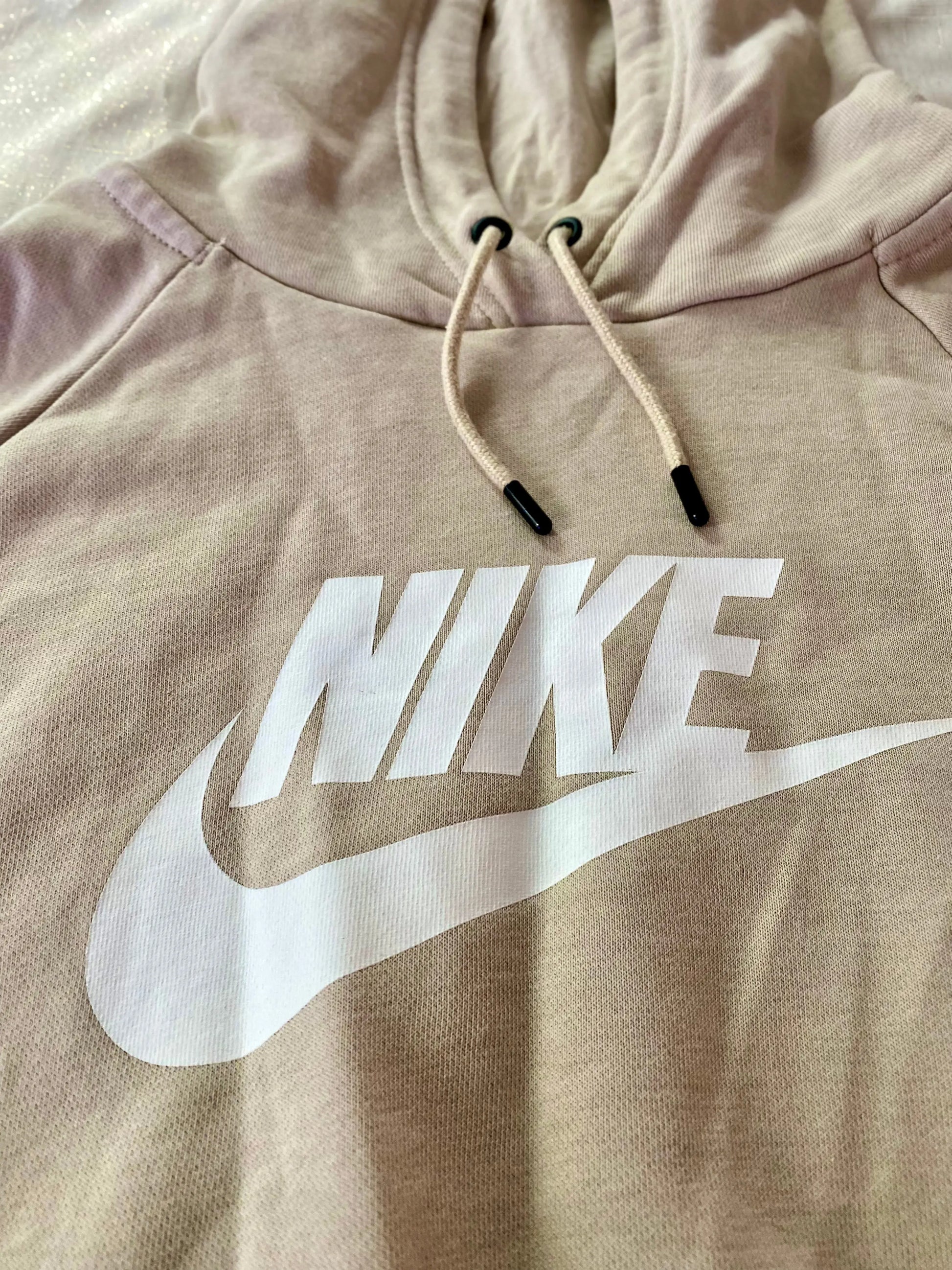 Sweat Nike Crop Top Beige Taille L Femme nike