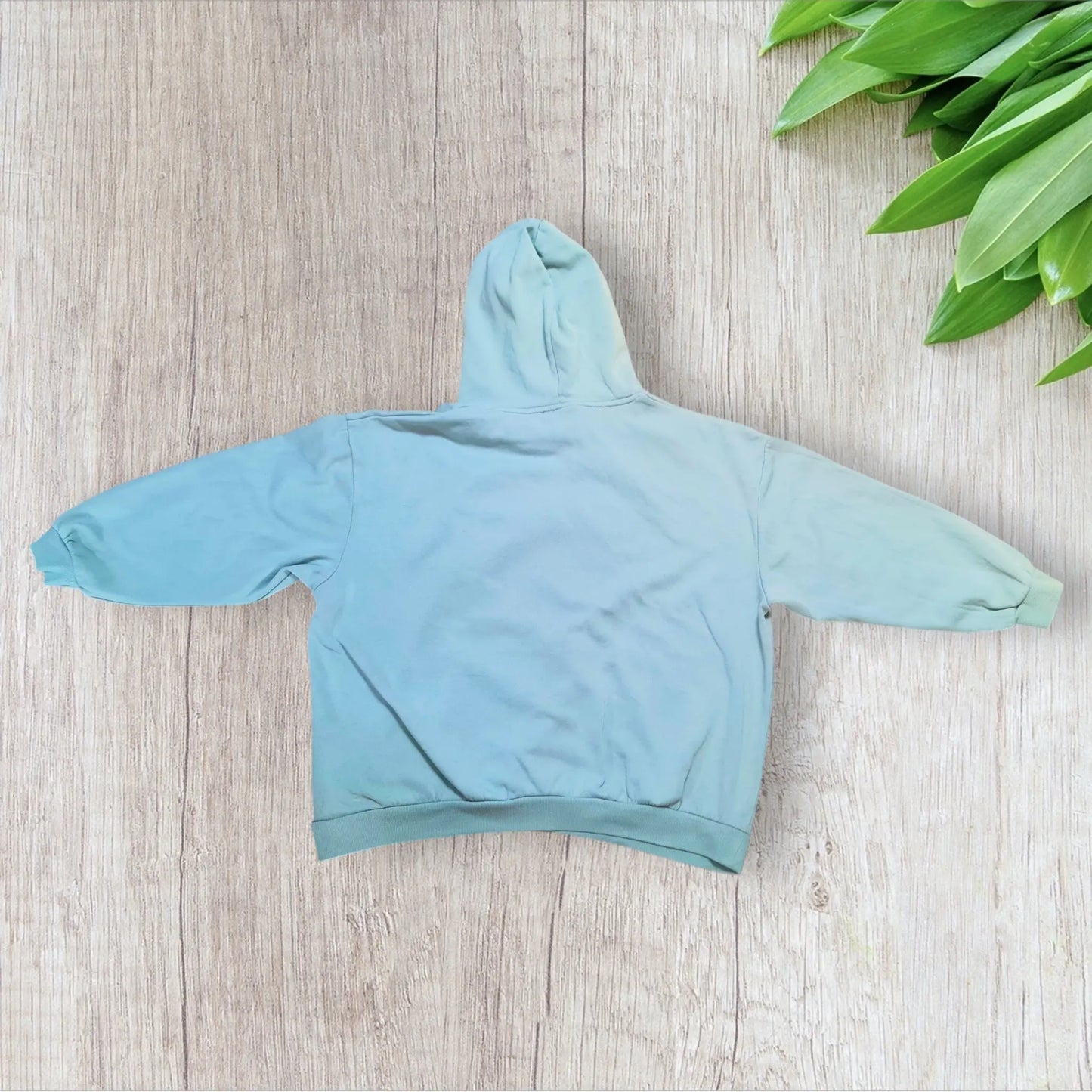 Sweat à capuche Disney femme XL turquoise pastel avec broderie Mickey en relief