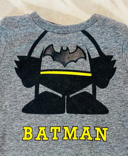 T-shirt Bébé 6 Mois Gris à Manche Longue avec Motif Batman - 68 cm batman