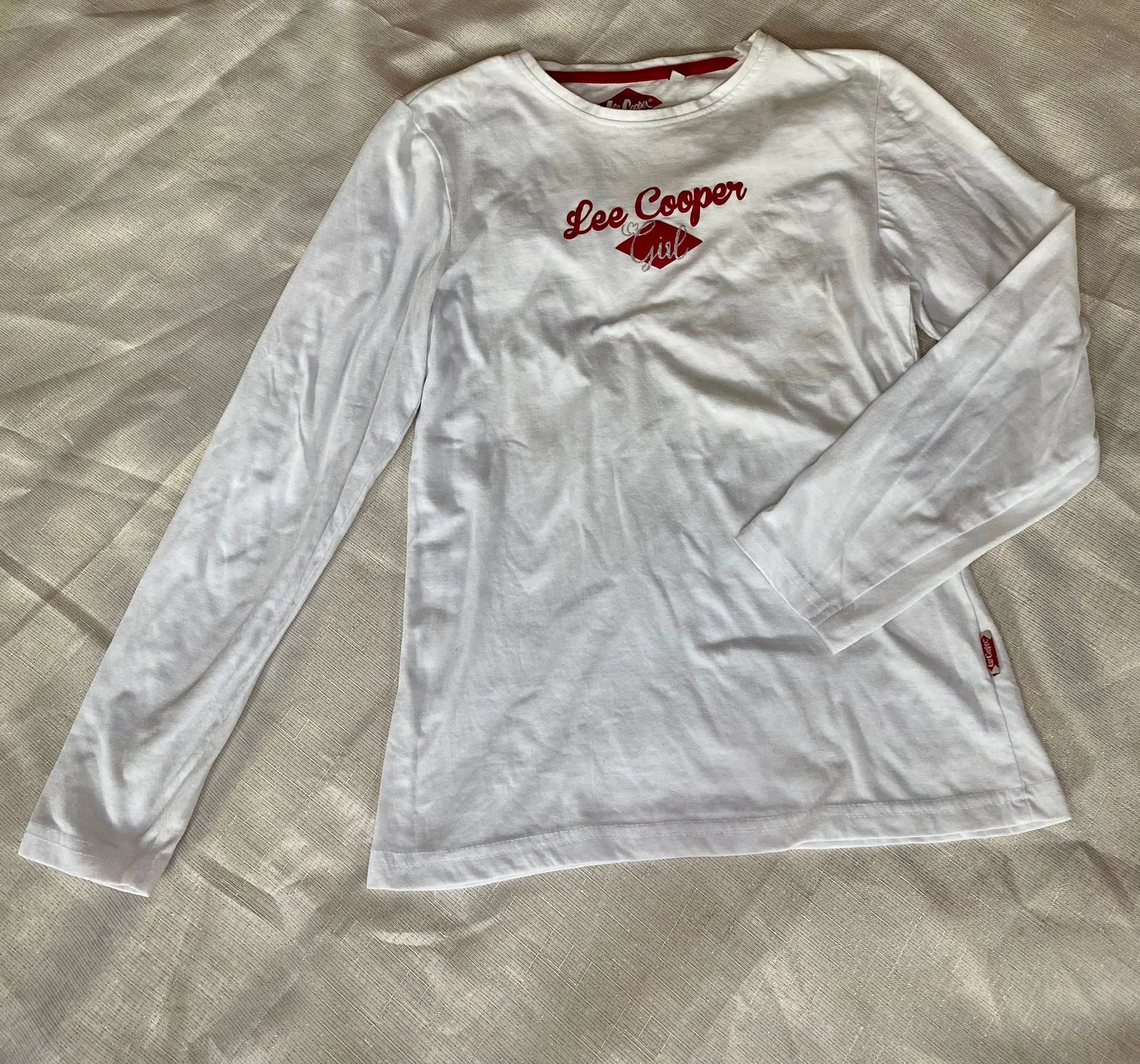 T-shirt Blanc à Manches Longues Fille 12 ans - Lee Cooper Lee Cooper