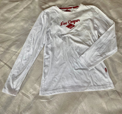 T-shirt Blanc à Manches Longues Fille 12 ans - Lee Cooper Lee Cooper