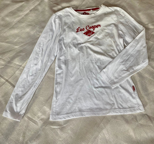 T-shirt Blanc à Manches Longues Fille 12 ans - Lee Cooper Lee Cooper