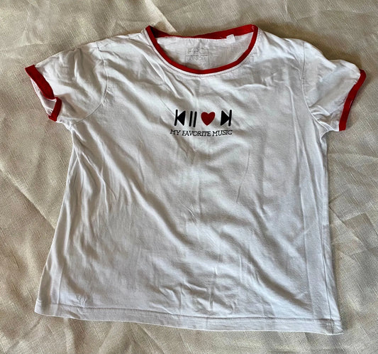 T-shirt Fille 12 ans Musique et Cœur - Districenter districenter