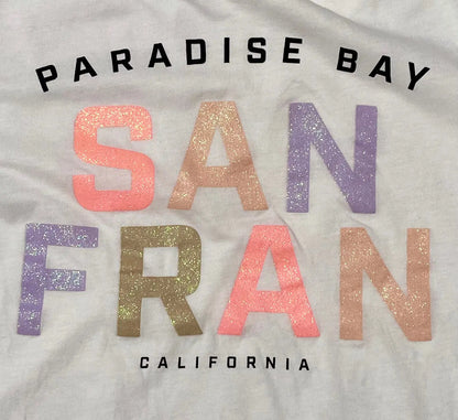 T-shirt Fille Blanc 14 ans - Écritures Colorées Pailletées - Marque H&M H&M