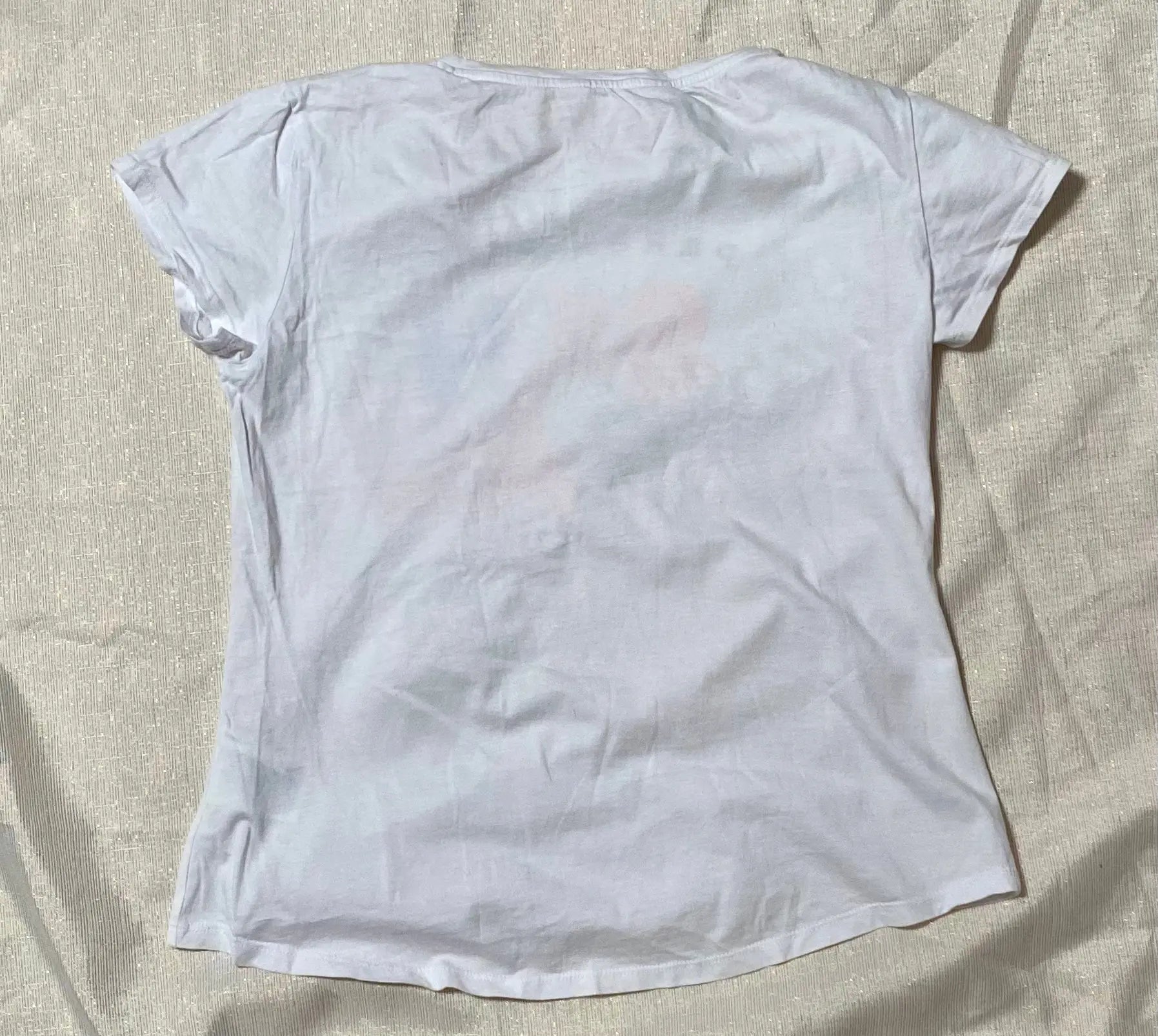 T-shirt Fille Blanc 14 ans - Écritures Colorées Pailletées - Marque H&M H&M