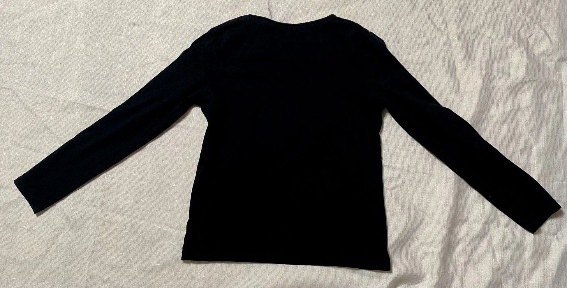 T shirt Fille Manches Longues Noir Adorable et Stylee