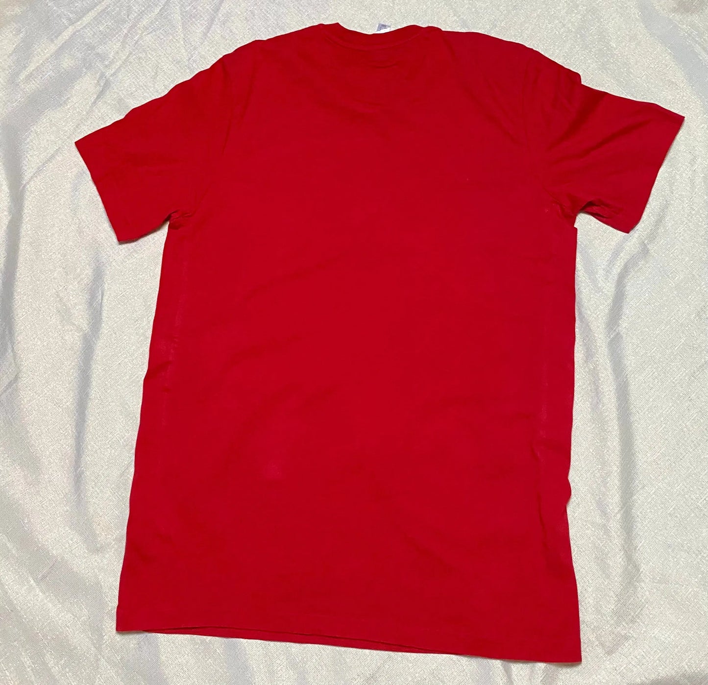 T-shirt Homme Adidas Taille M - Rouge avec Bandes Blanches adidas