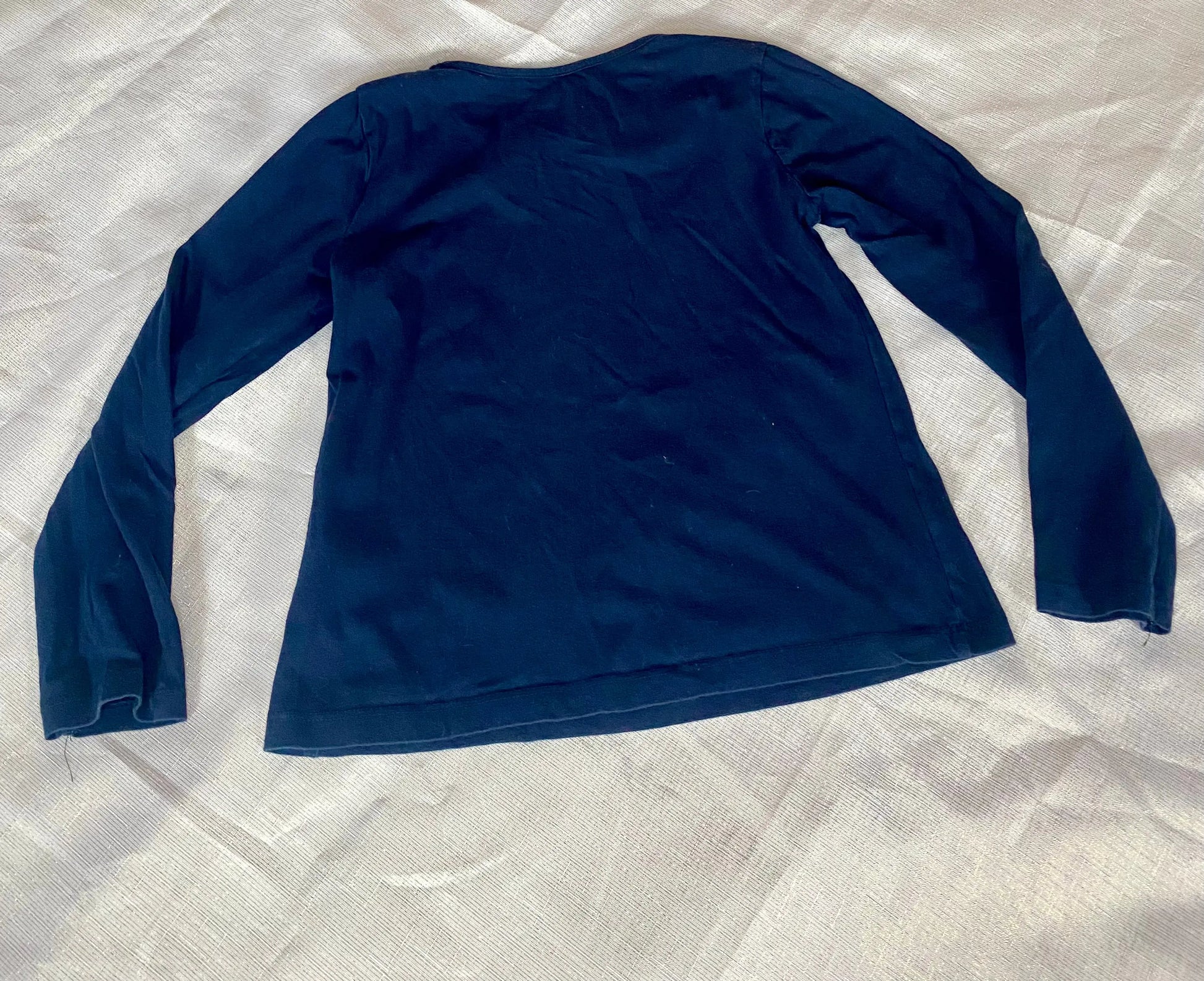 T-shirt Manches Longues Bleu Marine Fille 10-12 ans - Étoile Colorée de Lid lidl