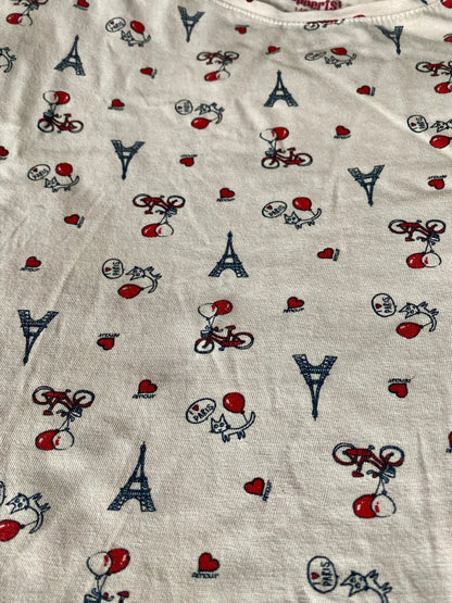 T-shirt Rose Pâle à Motifs Parisiens Fille 10-12 ans - Lidl lidl