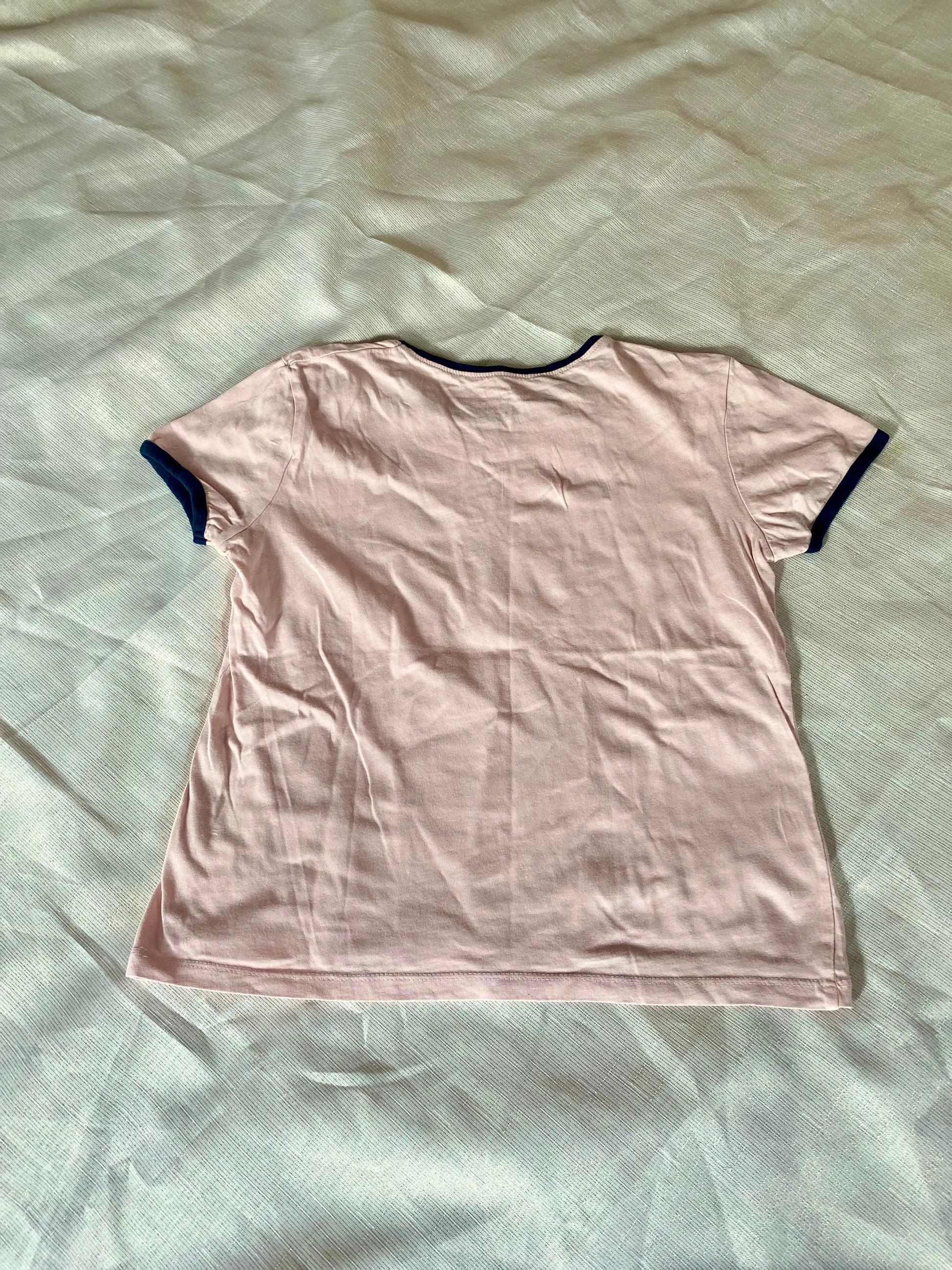 T-shirt Rose à Logo Wifi et Cœur Fille 12 ans - Disticenter districenter