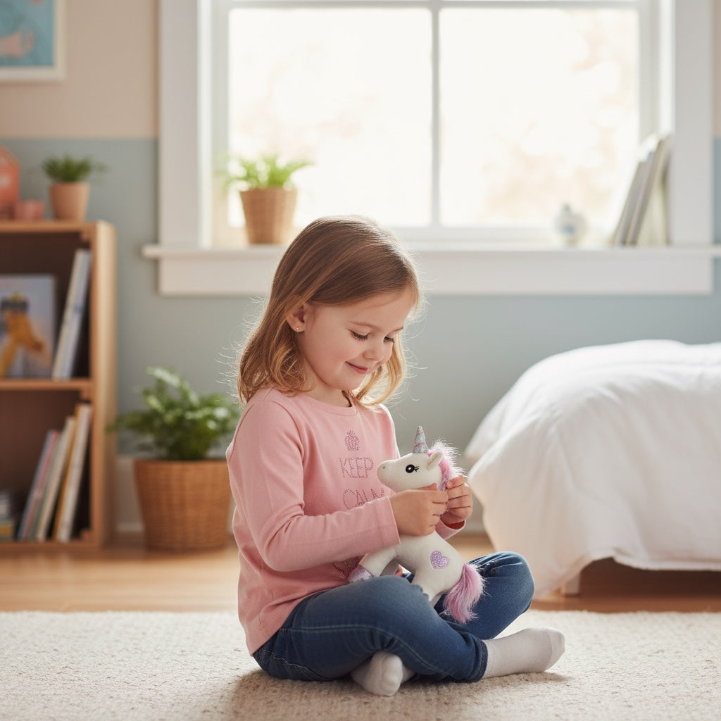 T-shirt bébé fille Lemon Beret 12 mois rose pêche avec strass "Keep Calm and Sparkle" et couronne