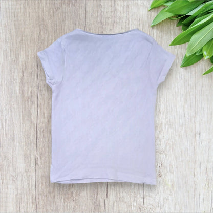 T-shirt fille blanc – 3 ans – Lilou Secret – Bulldog français marinière – Très bon état Lilou secret