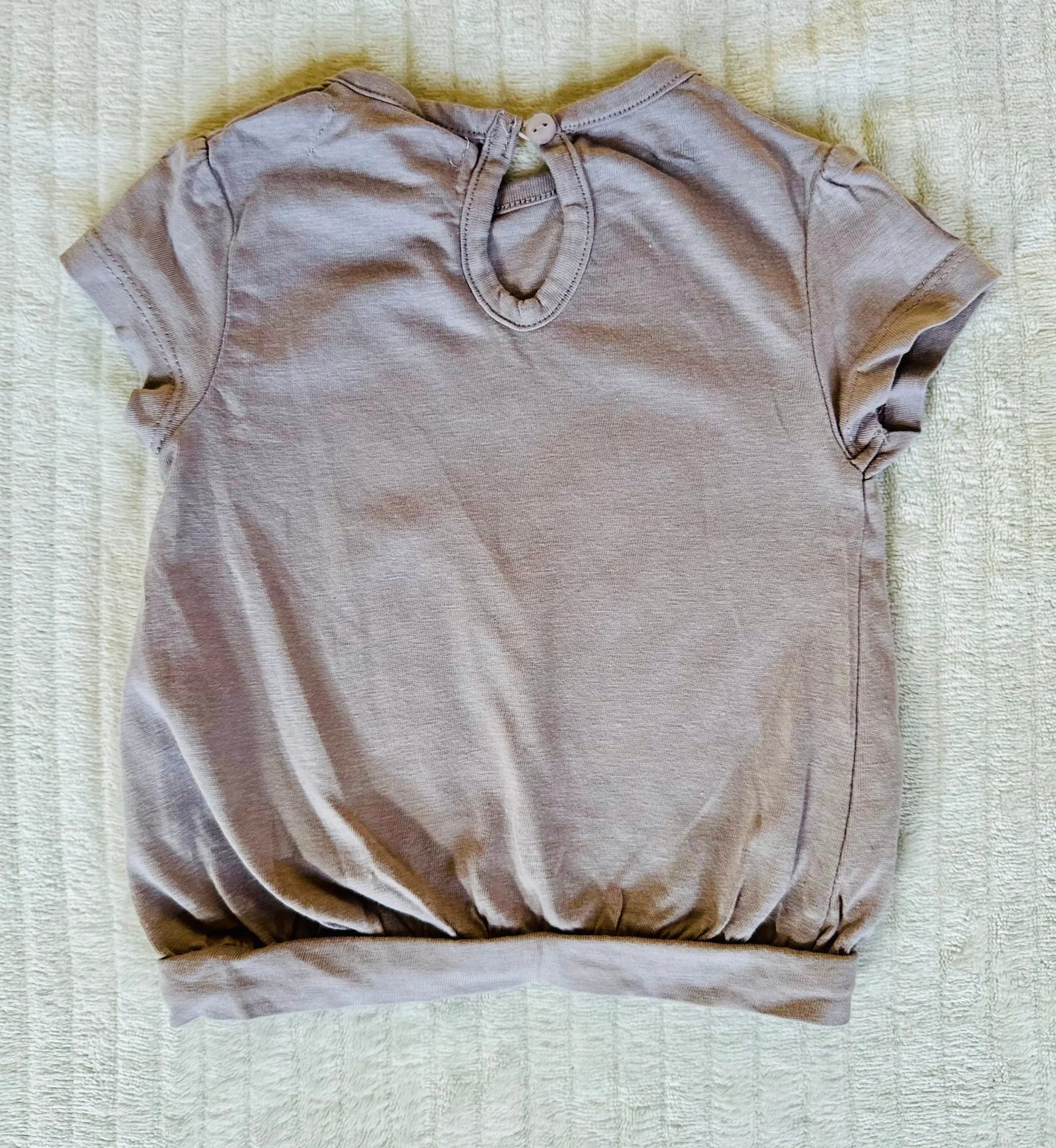 T-shirt fille taupe avec hérisson fleuri - Taille 3 mois - Bébé 9 bébé 9