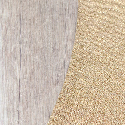 Top femme Morgan doré pailleté taille S sans manche et dos nu.