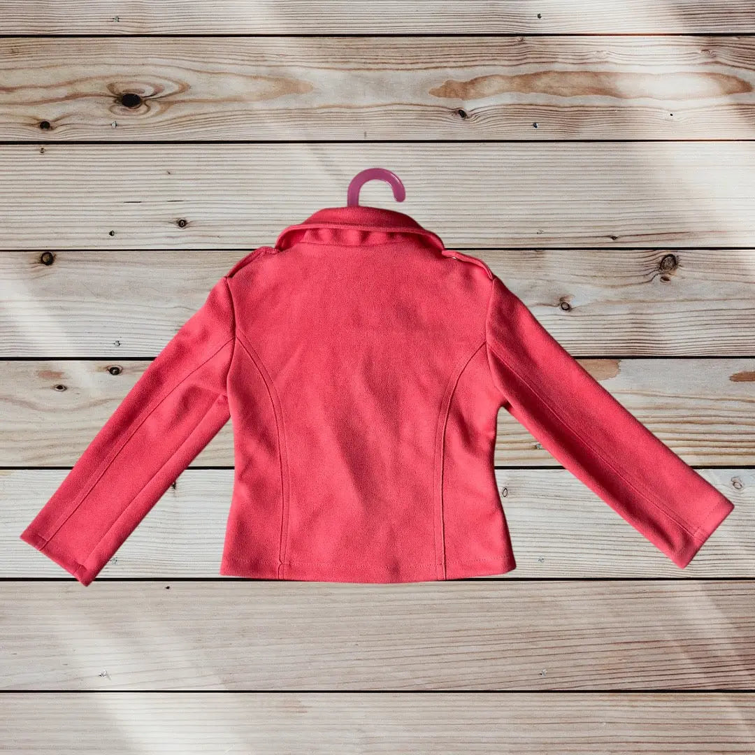 Veste Fille Rose 5 Ans (110 cm) - Style Daim avec Fermeture Éclair - Charlie & Prune charlie & prune