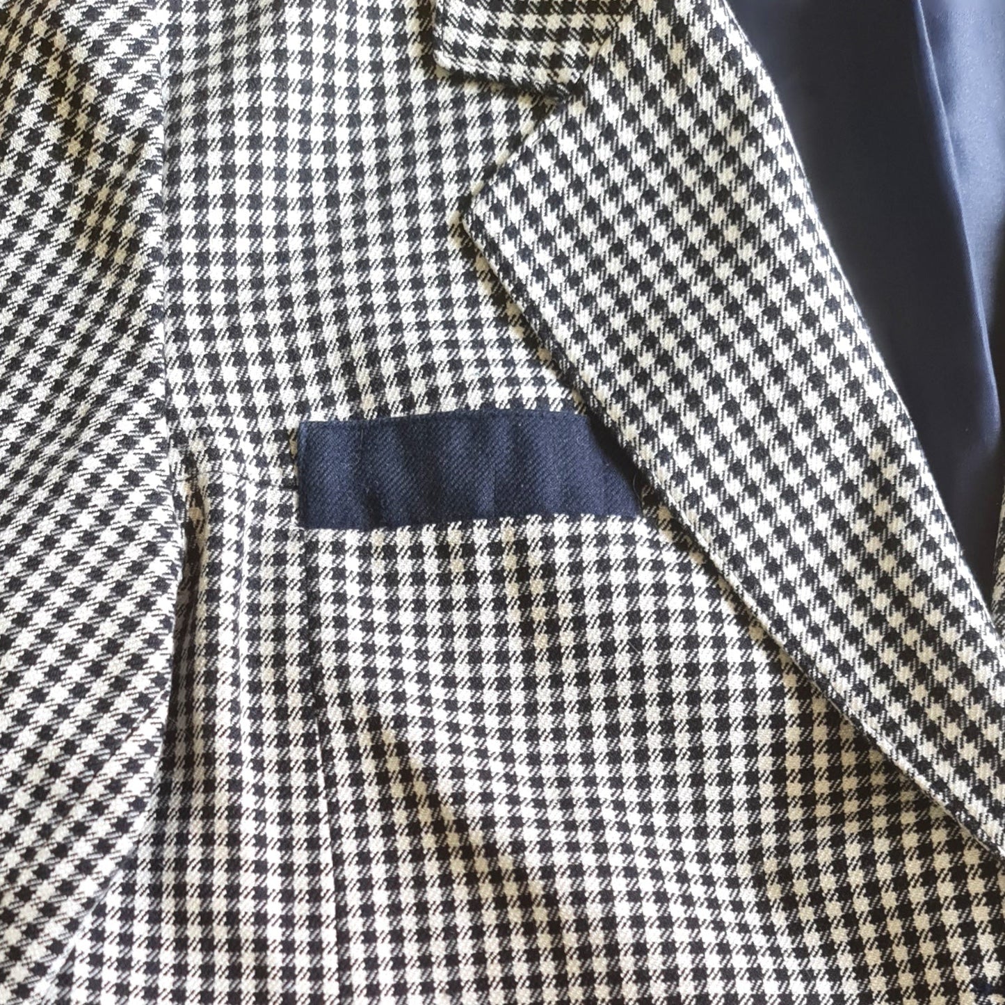 Veste femme à carreaux noir et blanc, taille S, très bon état