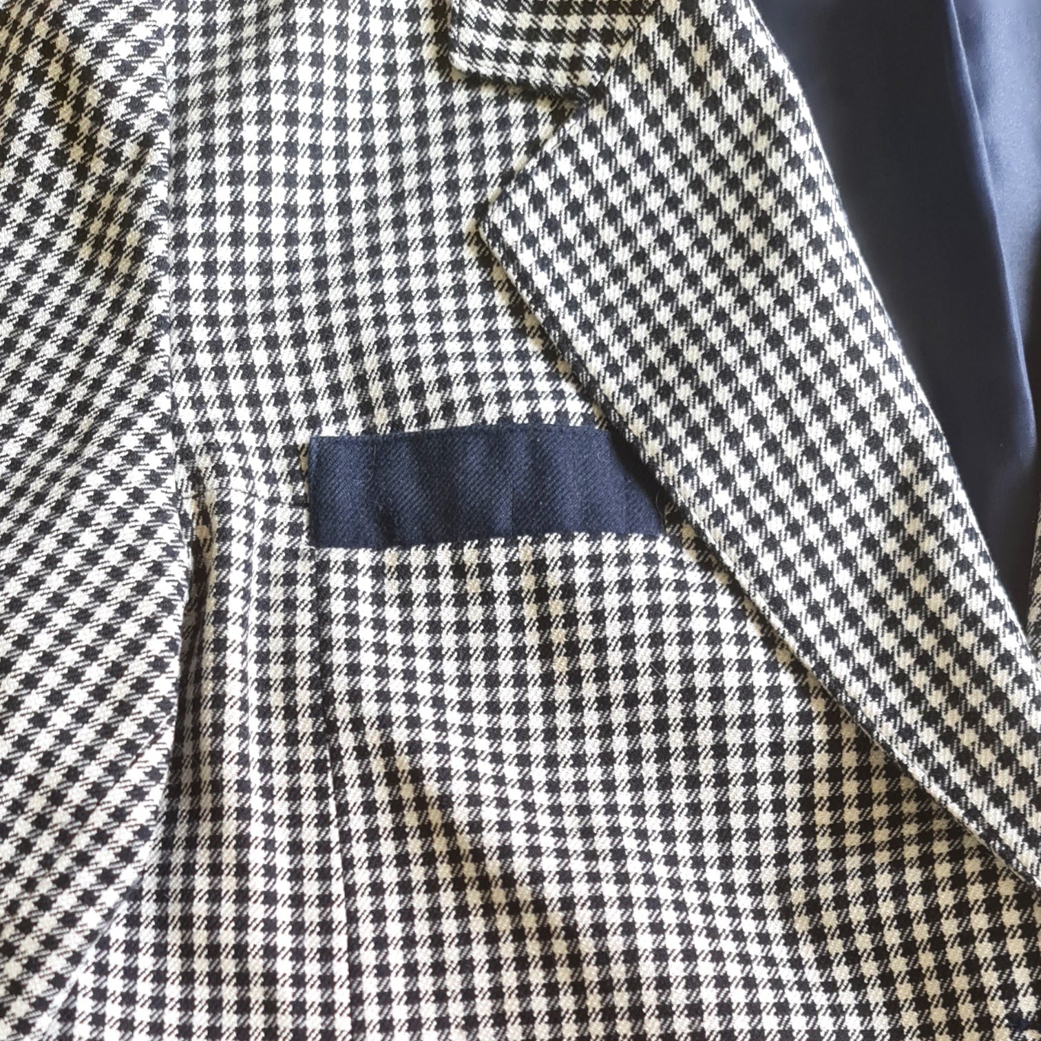 Veste femme à carreaux noir et blanc, taille S, très bon état