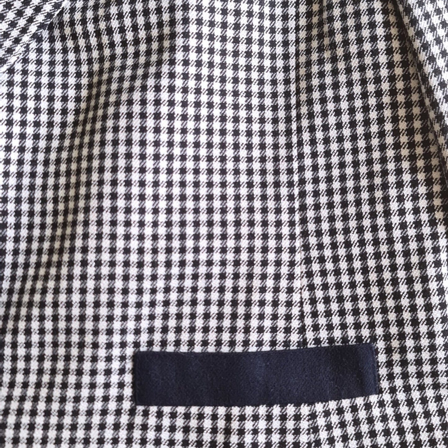Veste femme à carreaux noir et blanc, taille S, très bon état