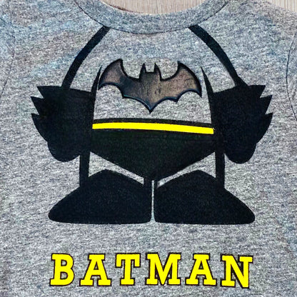 T-shirt 6 Mois Gris à Manche Longue avec Motif Batman - 68 cm